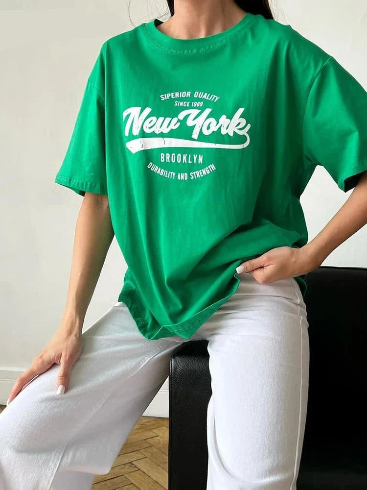 Vibrant New York Illustrated T-Shirt