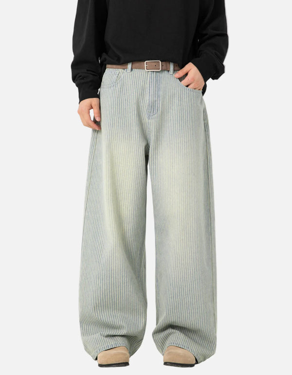 Metro Rinse Relaxed Fit Striped Classic Leg Denim