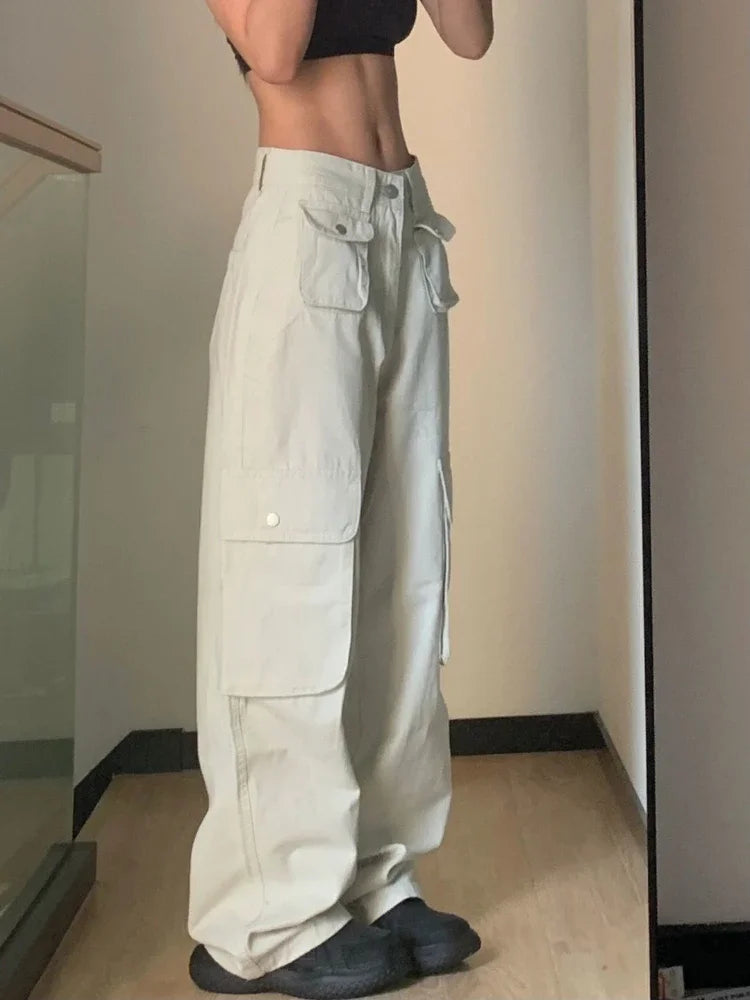 High-Rise Solid Street Pants