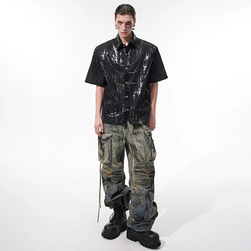 Batik Desenli Gömlek, önden görünüm — Navra Wear