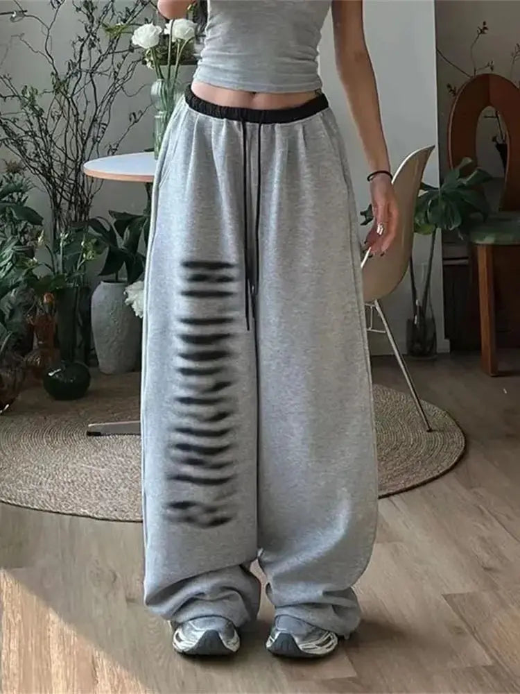 Vintage Bol Kesim Mozaik Desenli Jogger, önden görünüm — Navra Wear