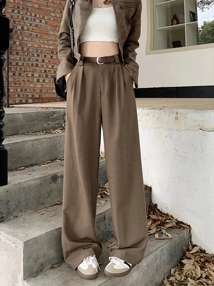 Drapey High-Rise Trousers