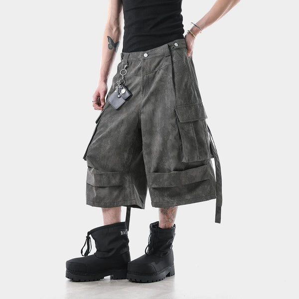 Timeless Sleek Field Ribbon Cropped Denim Shorts