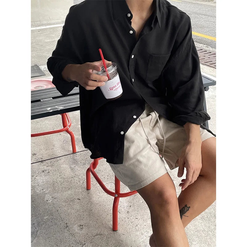 Güneş Baskılı Günlük Gömlek, önden görünüm — Navra Wear