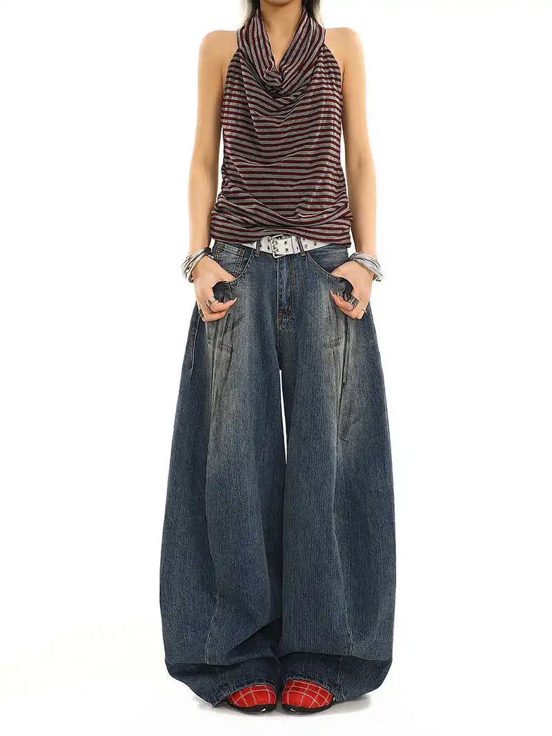 Heritage Oversized Style Blue Boyfriend Denim