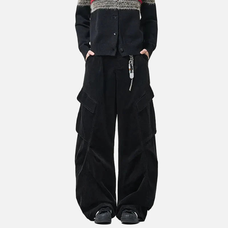 2000s Solid Relaxed Street Pants