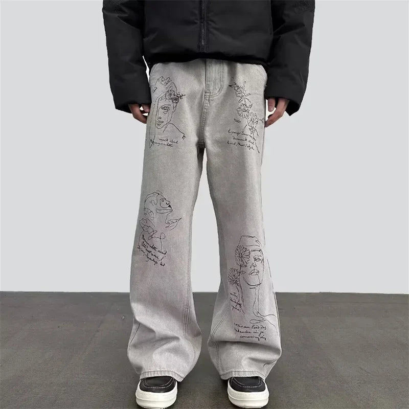 Faded Western Classic Graphic Graphic Denim
