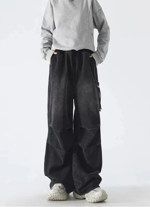 Y2K Baggy Jean Pantolon, önden görünüm — Navra Wear