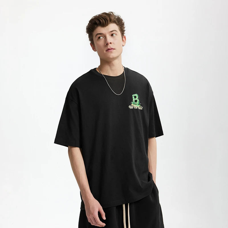 Ayı Baskılı Tişört, önden görünüm — Navra Wear