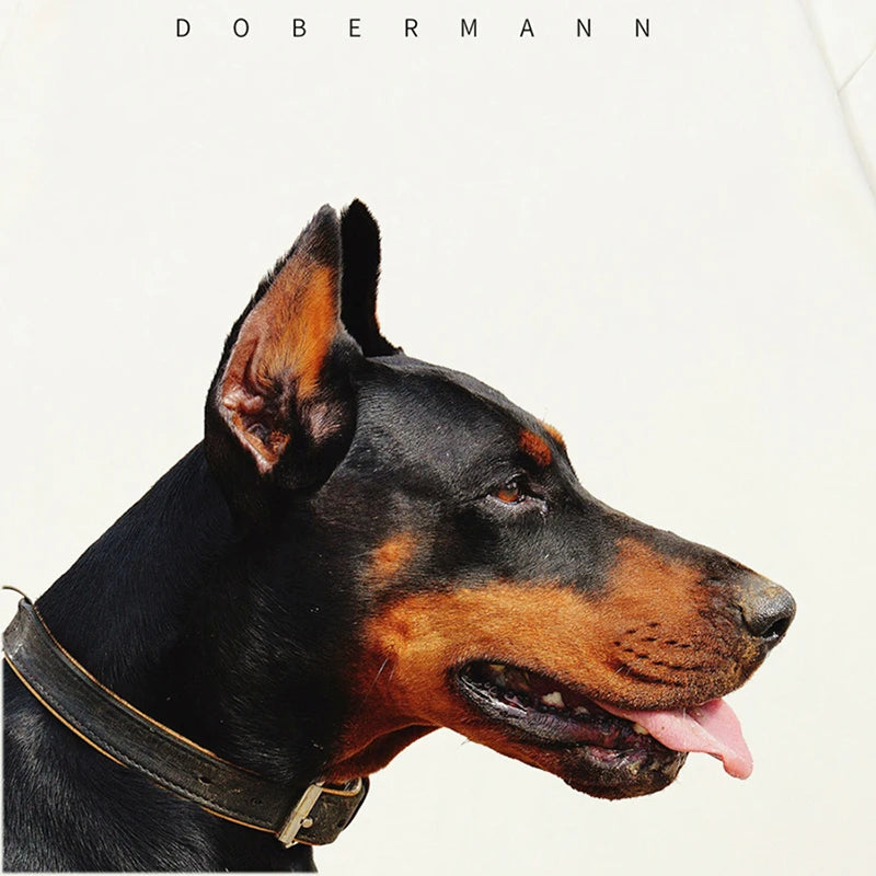 Köpek Baskılı Tişört, detay görünüm — Navra Wear