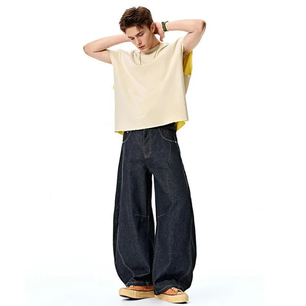 Easy Fit Relaxed Bell Leg Denim