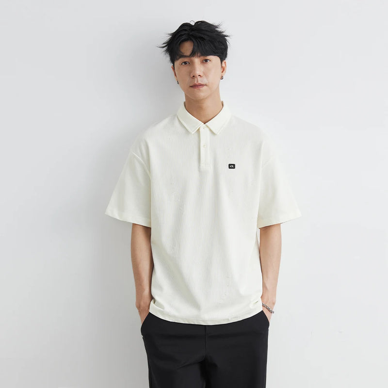 Hip-Hop Baskılı Oversize Tişört, önden görünüm — Navra Wear