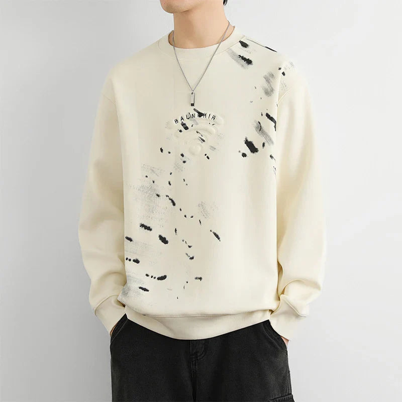 Splatter Art Graphic Sweatshirt