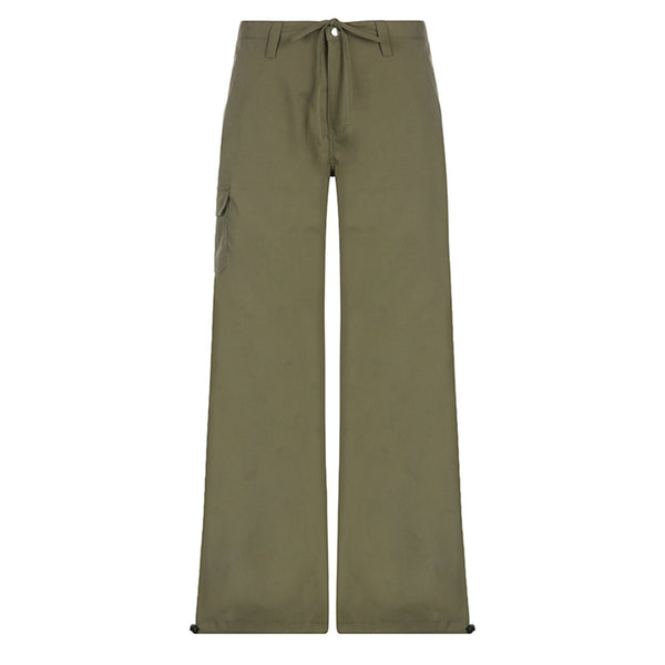 Low-Rise Drawcord Field Pants