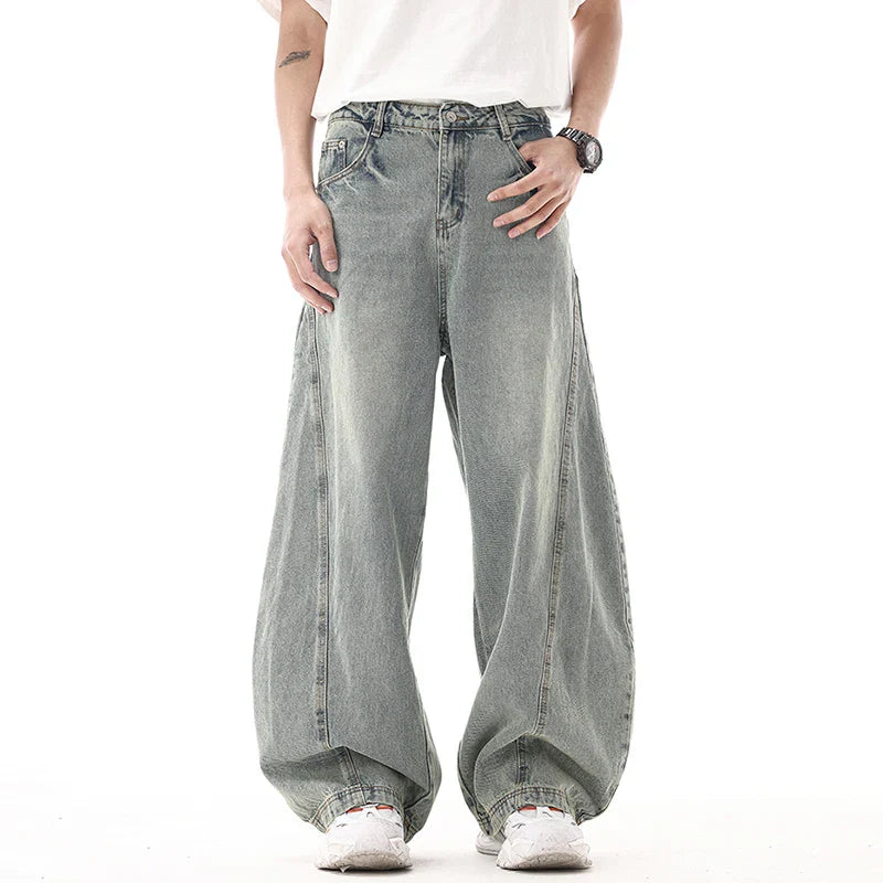 High Quality Relaxed Staple Bell Leg Denim