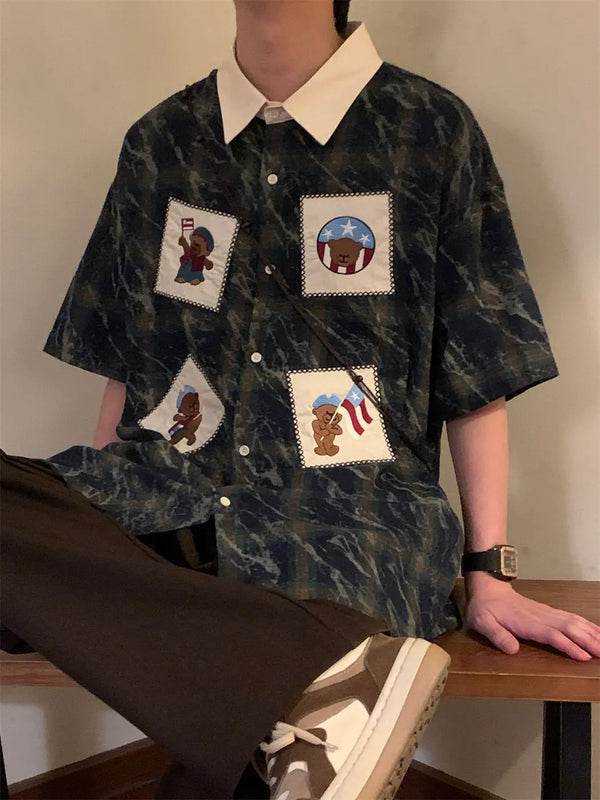 Two-Tone Classic Short Sleeve Shirt