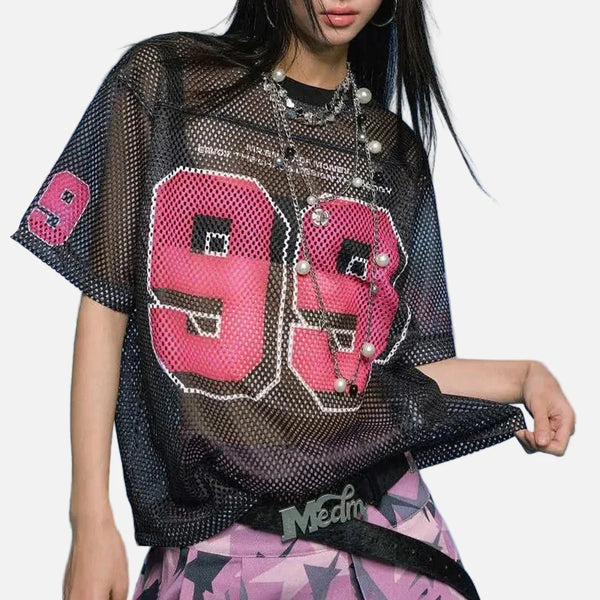 Mesh-Flow Heartland Mesh Letter Athletic T-Shirt