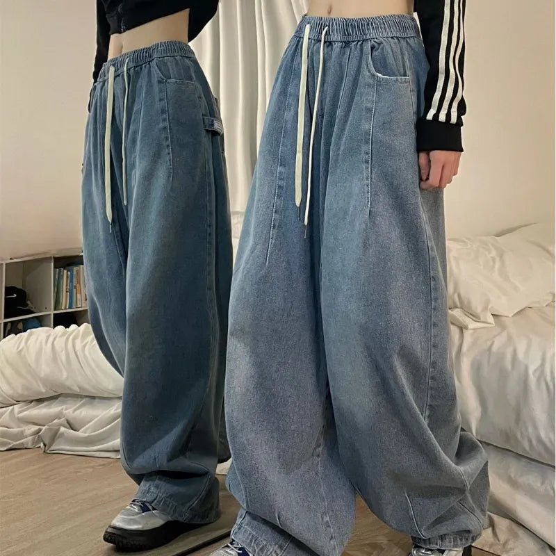 Relaxed Elastic-waist Women's Denim