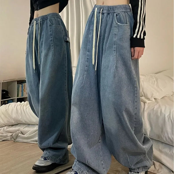 Relaxed Elastic-waist Women's Denim