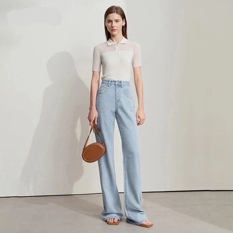 Light Blue Minimalist Summer Denim