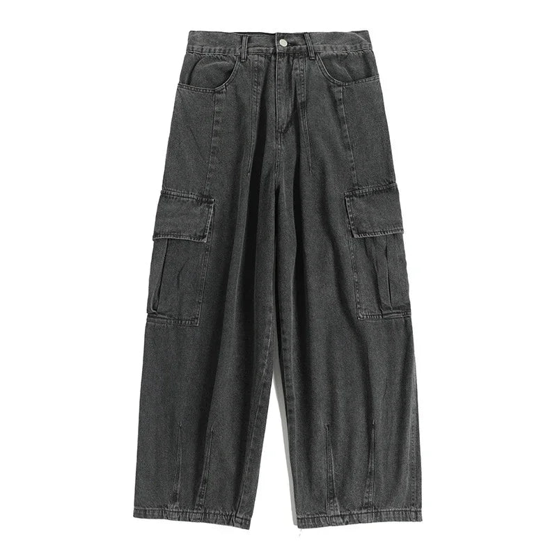 Oversized Metro Denim Street Pants