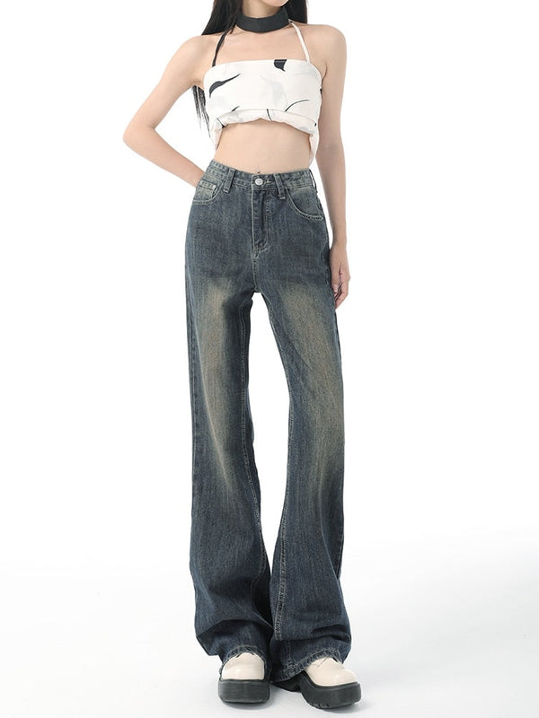 Retro Flare High-Rise Denim