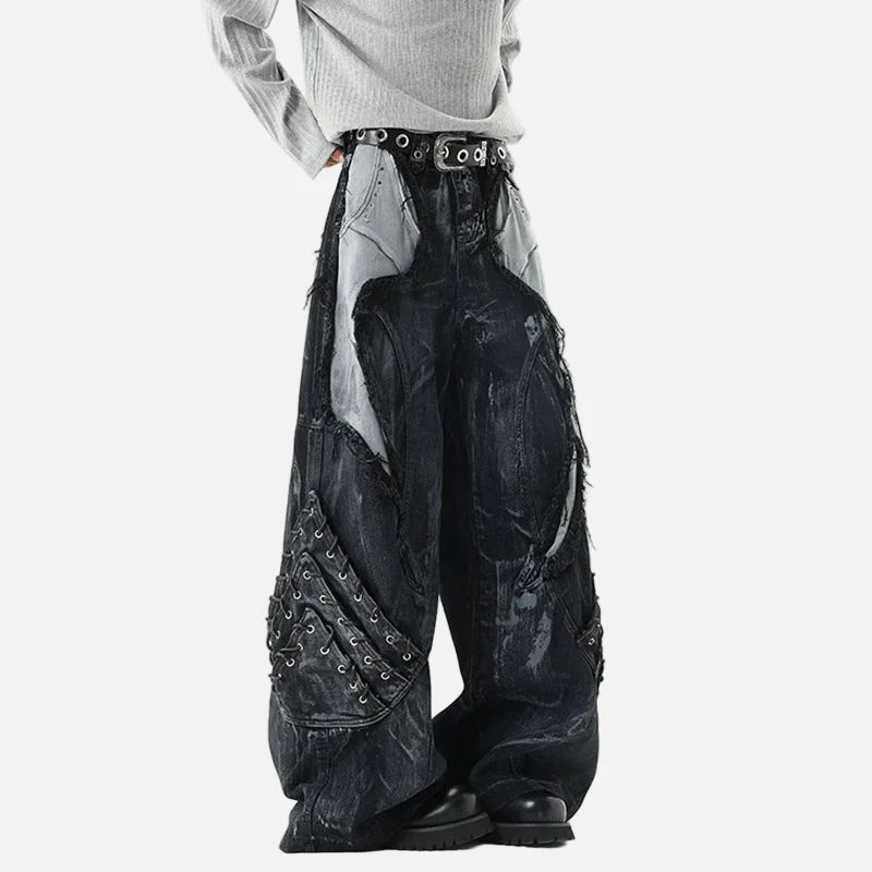 Metro Raw Edge Dirty Dying Denim