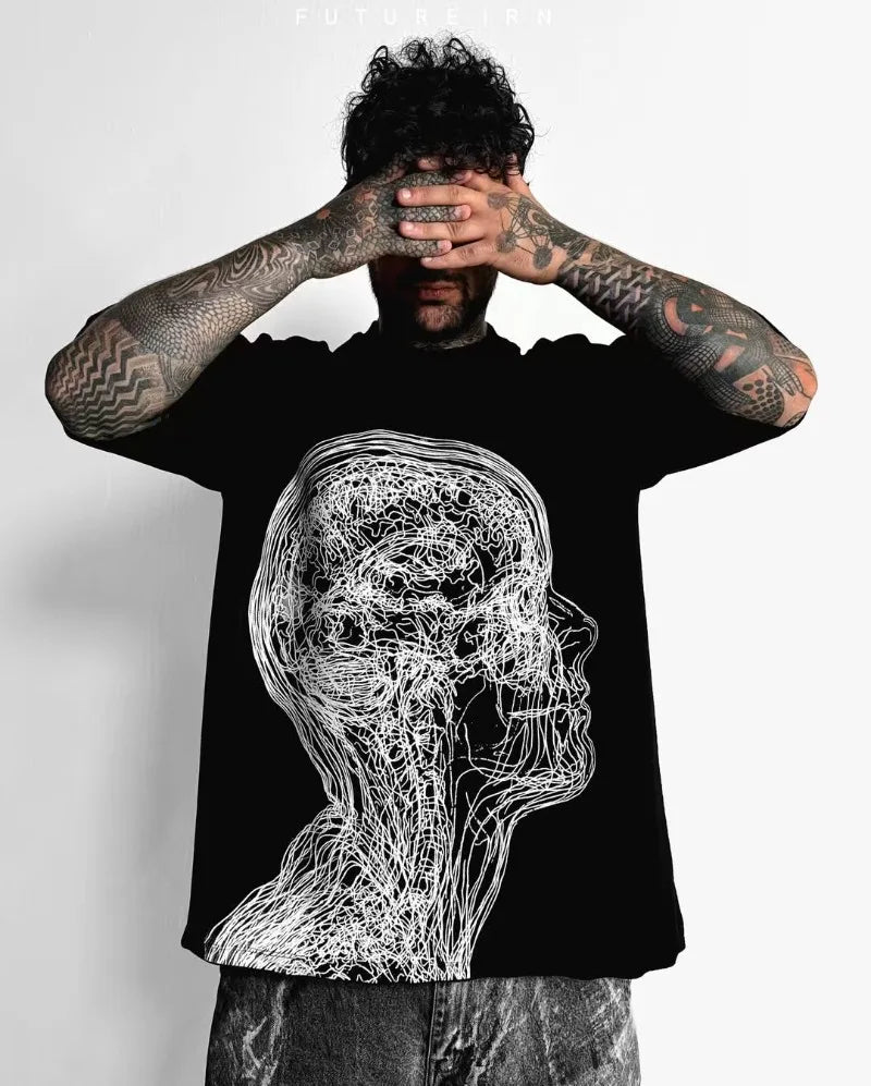 Rebel-Cut Hip Hop Obsidian Easy-Fit Short Sleeve T-Shirt