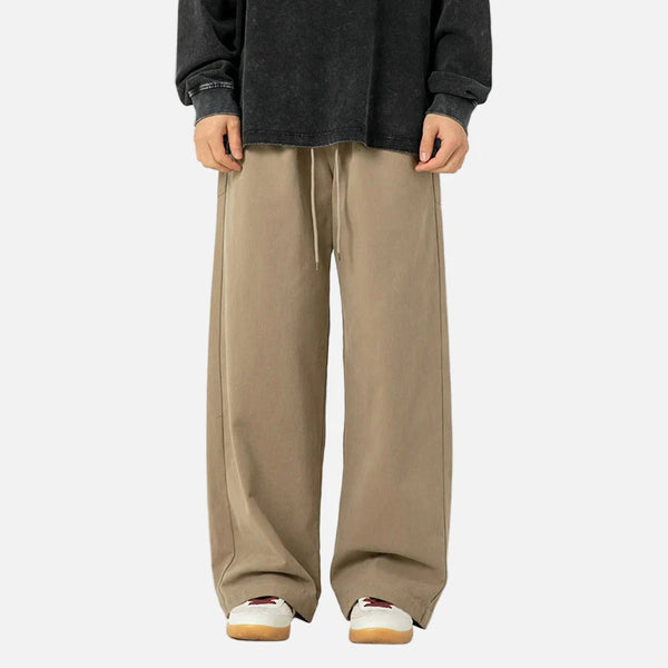 Retro Loose Straight Trousers