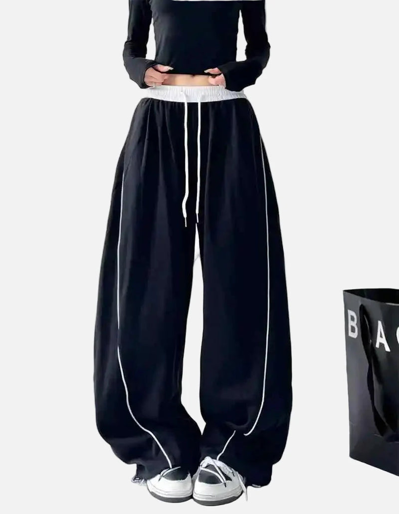 Bol Kesim Japon Baskılı Jogger, önden görünüm — Navra Wear