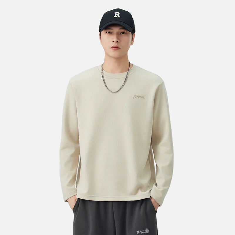 Cozy Winter Logo Clean-Tone Color Long Sleeve T-Shirt