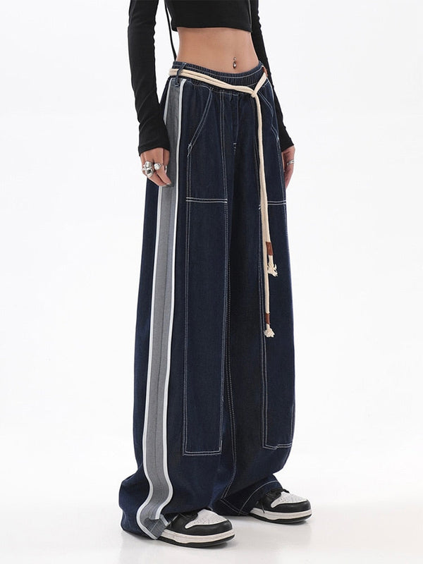 Rope High-Rise Baggy Denim