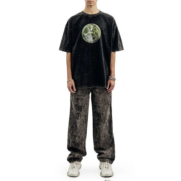 Archive Patterned Short-Sleeved Cotton T-Shirt