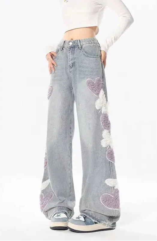 Women Butterfly Pattern 3D Denim
