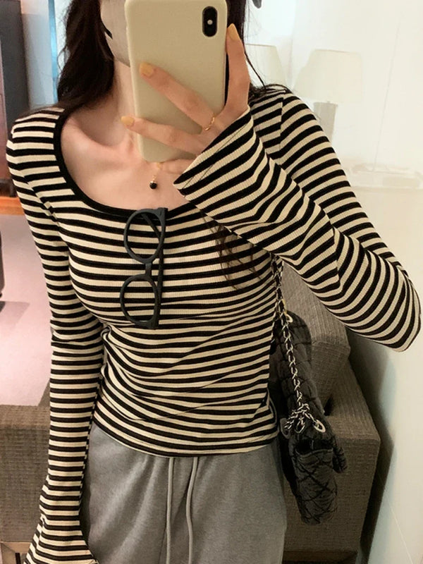 Slim Fit K-Wave Color Block T-Shirt
