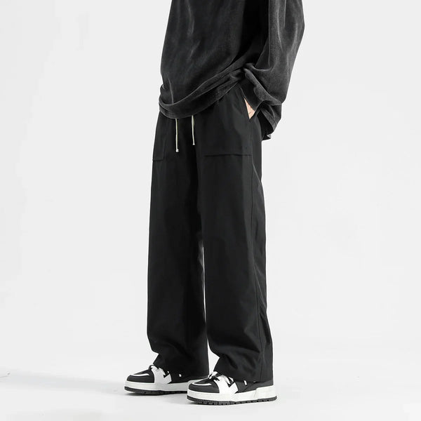 Wide Leg Çok Cepli Kargo Pantolon, önden görünüm — Navra Wear