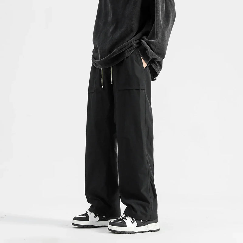 Wide Leg Çok Cepli Kargo Pantolon, önden görünüm — Navra Wear