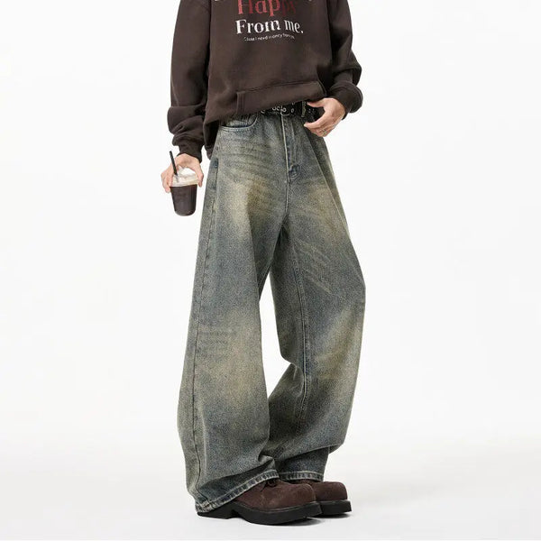 Heritage Faded Bell Leg Denim