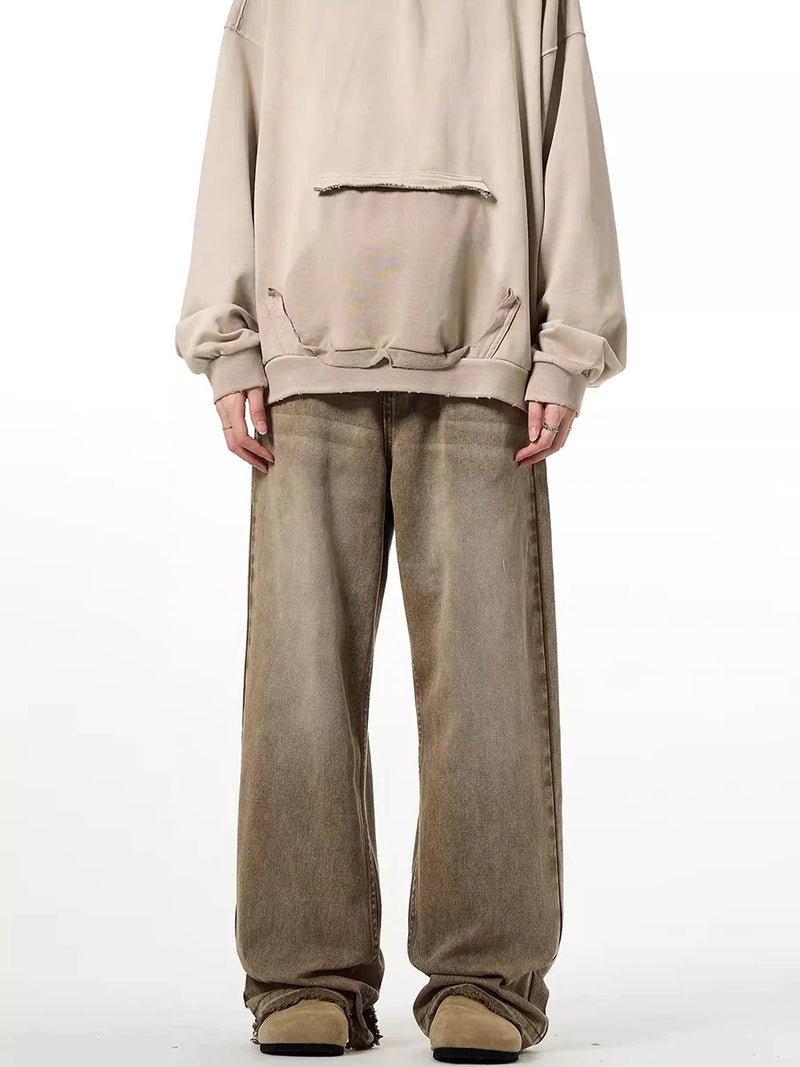 Faded Brown Cowgirl Bell Leg Denim