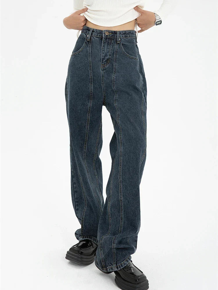 Vintage Yüksek Bel Jean Pantolon, önden görünüm — Navra Wear
