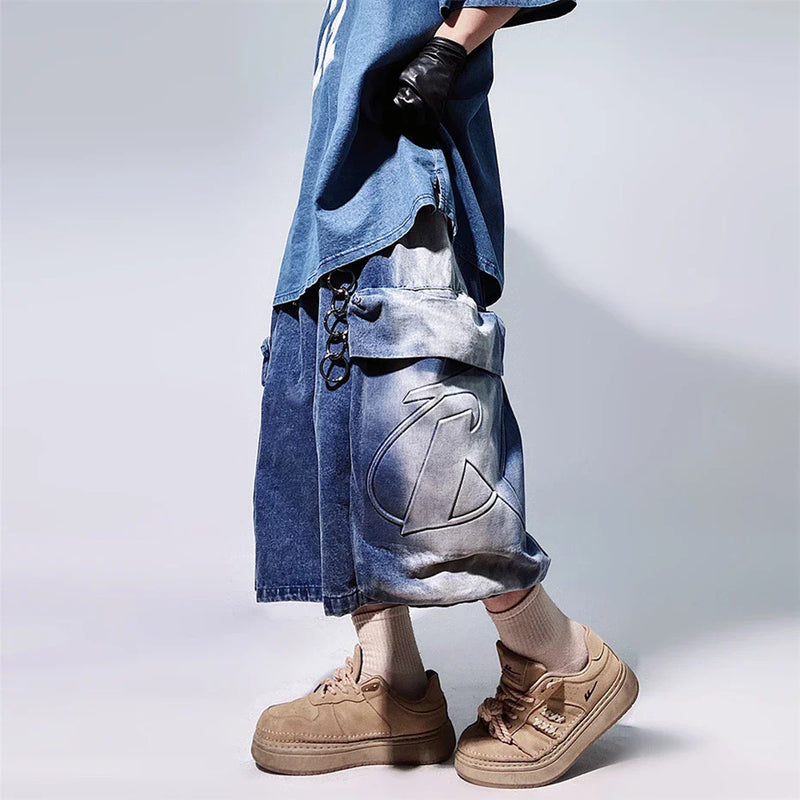Timeless Urban Beat Wide Leg Denim Shorts