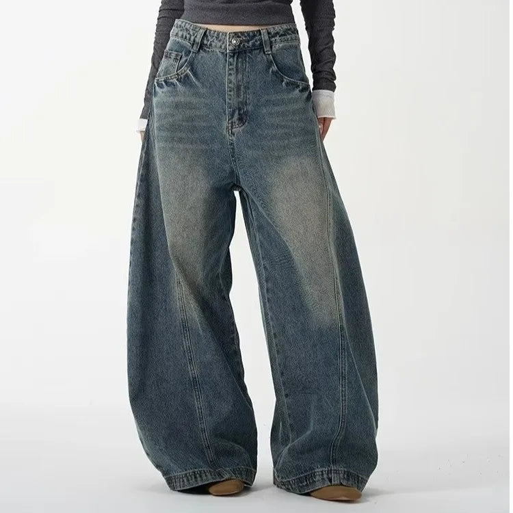 Chic Western Style Bell Leg Denim
