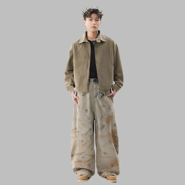 Heritage Graphic Relaxed Relaxed Bell Leg Denim