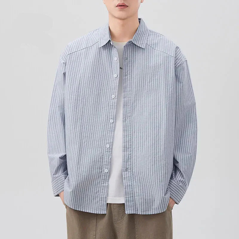 Mens Stripe Classic Casual Top