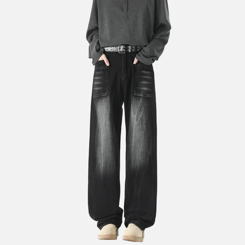Metro Black Rinse Relaxed Denim