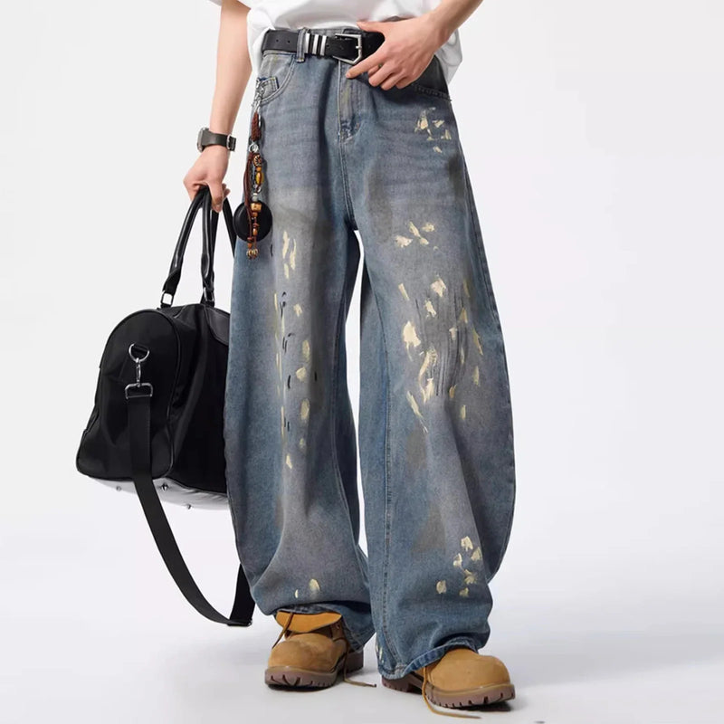 Heritage Spray Painting Denim Rinse Denim