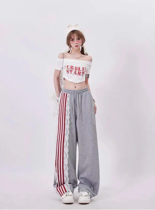 Düz Kesim Beli Lastikli Jogger, önden görünüm — Navra Wear