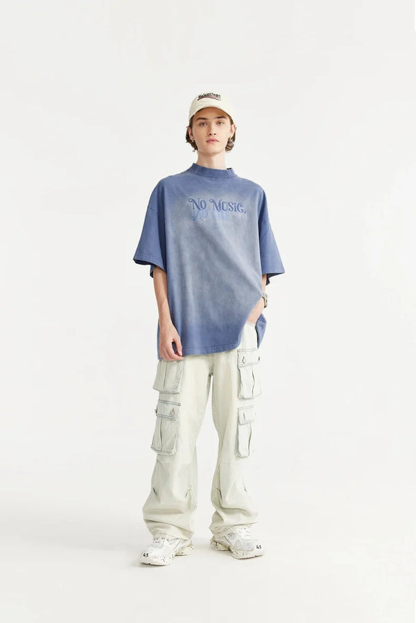 Sun-Bleached Tie-Dye Relaxed-Cut T-Shirt