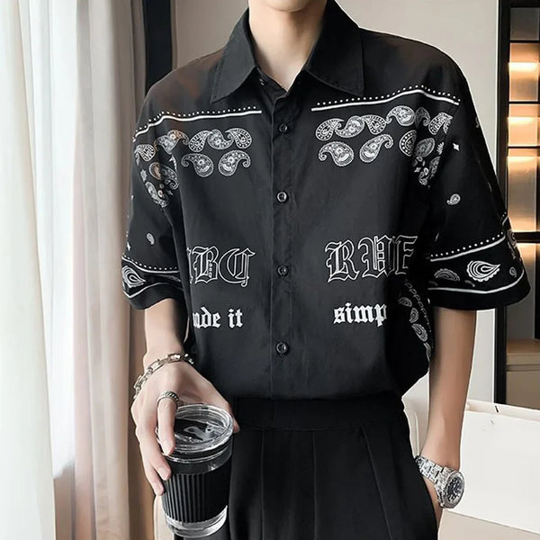 Midnight Vantage Print Mens Casual Top