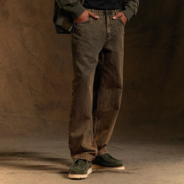 Yellow Classic Rinse Easy Cut Denim